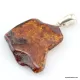 Nautral Baltic amber silver pendant