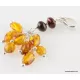 Grape bunch Baltic amber dangle pendant