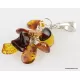 Dangling pieces Baltic amber pendant