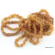 10 Cognac Raw NUGGETS Baltic amber adult strech bracelets