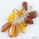 Dangling pieces Baltic amber pendant