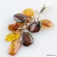 Dangling pieces Baltic amber pendant
