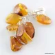 Dangling pieces Baltic amber pendant