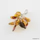Dangling pieces Baltic amber pendant