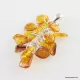 Dangling pieces Baltic amber pendant