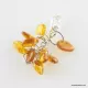 Dangling pieces Baltic amber pendant