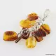 Dangling pieces Baltic amber pendant