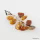Dangling pieces Baltic amber pendant