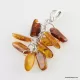 Dangling pieces Baltic amber pendant