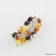 Grape multi Baltic amber dangle pendant