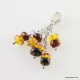 Grape Baltic amber dangle pendant