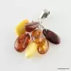Dangling pieces Baltic amber pendant