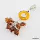 Dangling pieces Baltic amber pendant