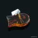 Small Baltic amber CARVED pendant
