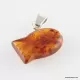 Small Baltic amber CARVED pendant