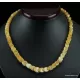Overlapping Butter pieces Baltic amber necklace 18in