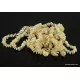 10 White CHIPS Baltic amber adult bracelets